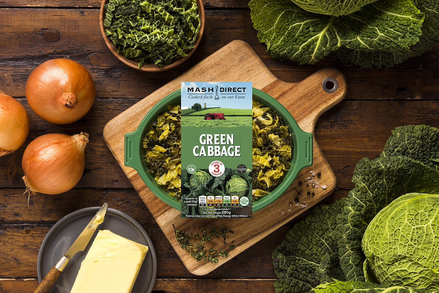 Green Cabbage MASH DIRECT 280g