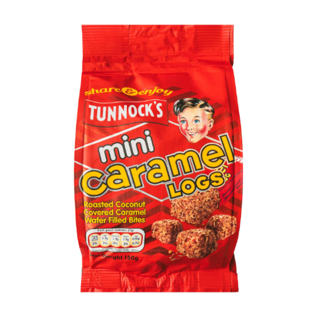Tunnocks - Mini Caramel Logs Pouches 150g