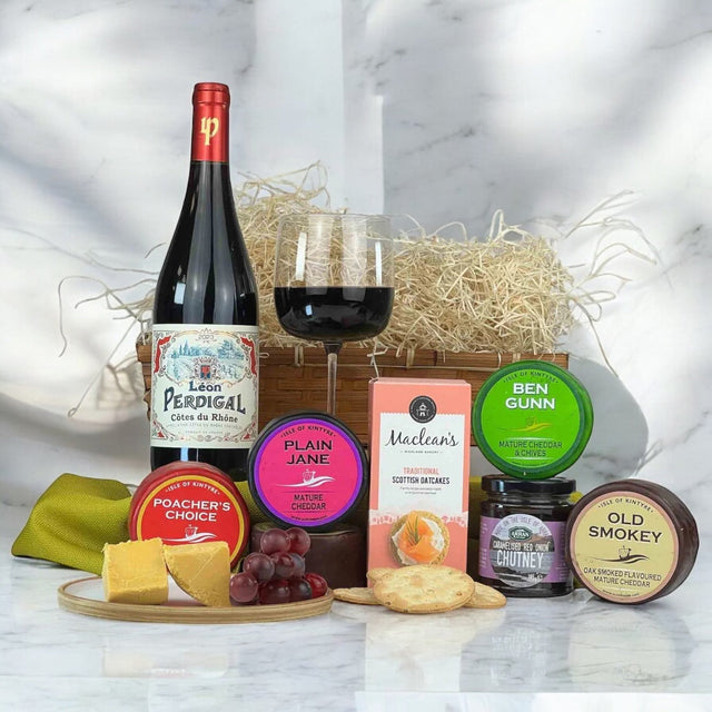 Cheese, Wine & Port Hampers