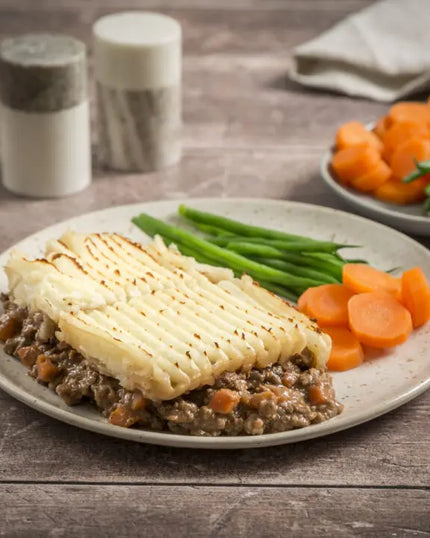 Ready meals selection featuring traditional Scottish comfort food prepared for easy home dining