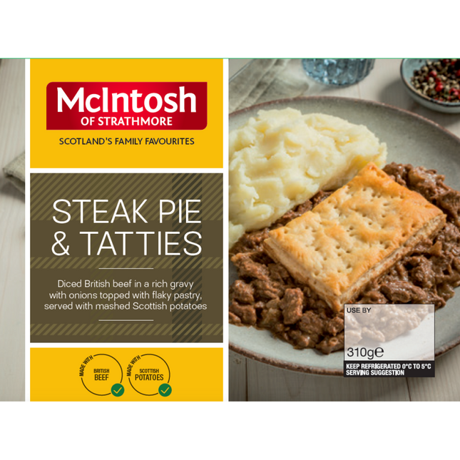 Mcintosh Steak Pie & Tatties 310g Mcintosh