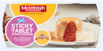 Mcintosh Sticky Tablet Sponge Puddings 210g