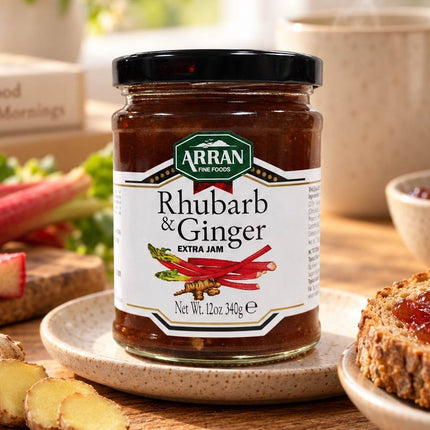 Rhubarb & Ginger Jam Preserve Taste of Arran 340g