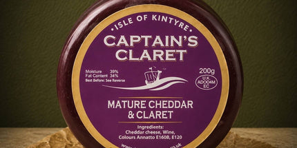 Isle Of Kintyre Captain's Claret Mature Cheddar 200g