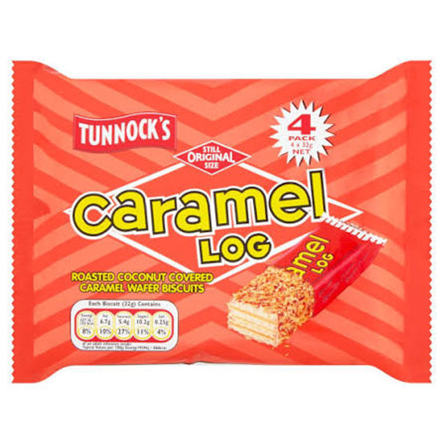 Caramel Log Wafer Biscuits Tunnock's