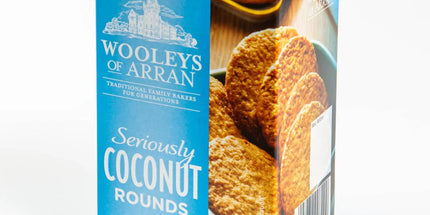 Seriously Coconut Biscuits Wooleys of Arran - Scottish Hampers