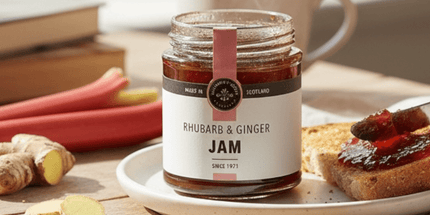 Rhubarb & Ginger Jam Galloway Lodge - Scottish Hampers