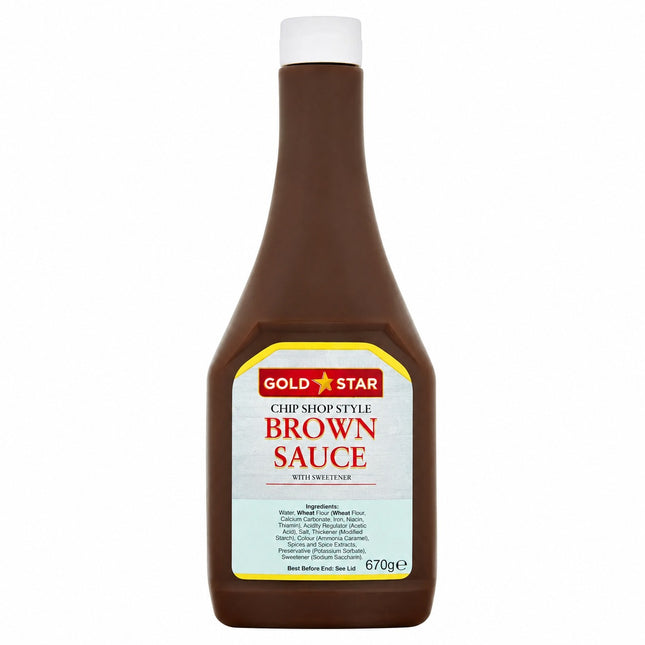 Gold Star Chip Shop Style Brown Sauce 670g