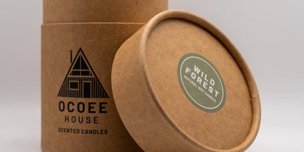 Wild Forest, Organic & Vegan Scented Candle | Ocoee House: Single Wick - Scottish Hampers