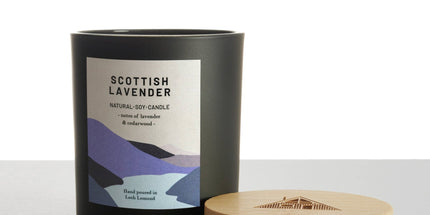Scottish Lavender, Organic Scented Candle | Ocoee House: Single Wick - Scottish Hampers