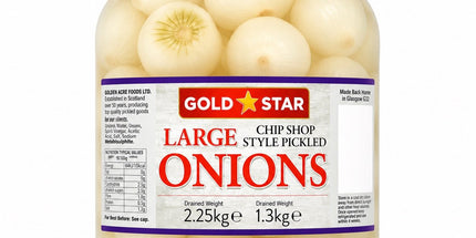 Gold Star Large Onions Chip Shop Style Pickled 2.25kg
