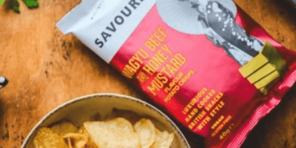 Wagyu Beef + Honey Mustard Potato Crisps Savoursmiths - Scottish Hampers