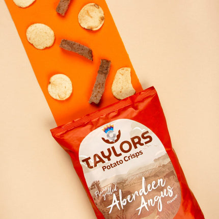 Flame Grilled Aberdeen Angus Potato Crisps Taylors 40g