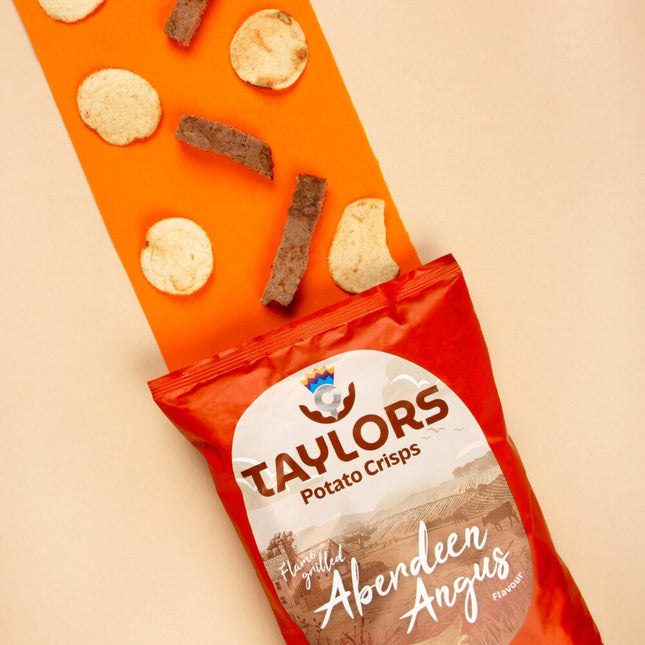 Flame Grilled Aberdeen Angus Potato Crisps Taylors 40g