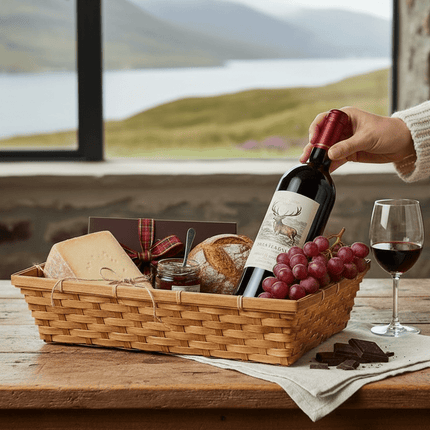 A Tray of Goodies with Packaging - Scottish Hampers