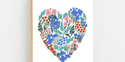 Blue Flower Heart - Scottish Store & Deli