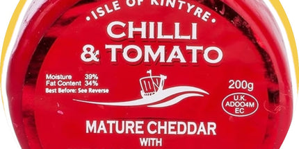 Isle Of Kintyre Chilli & Sundried Tomato Mature Cheddar 200g