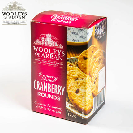 Raspberry Infused Cranberry Rounds Wooleys of Arran