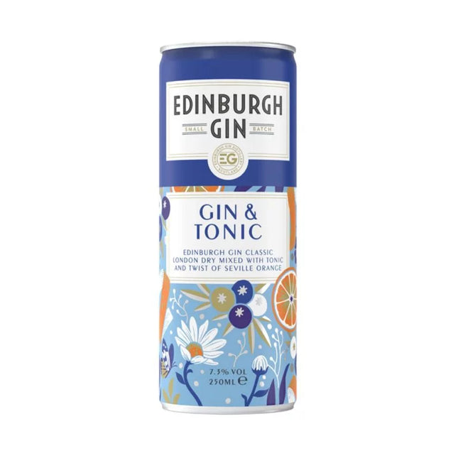 Edinburgh Gin With Tonic Can 250ml