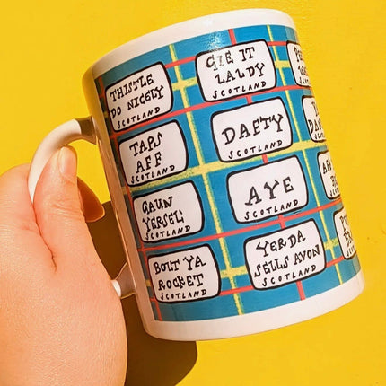 Scottish Slang Signs Mug - Scottish Patter / Satings - Scottish Hampers
