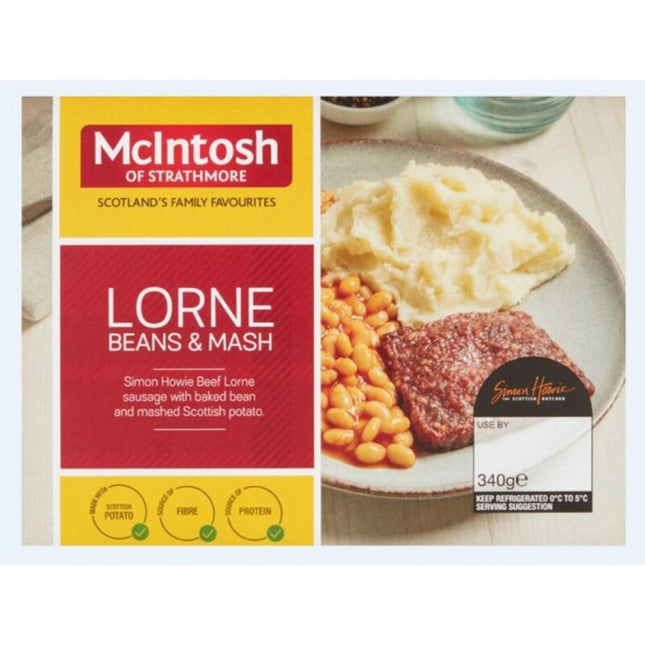 Mcintosh Lorne Sausage Beans & Mash Mcintosh 340g