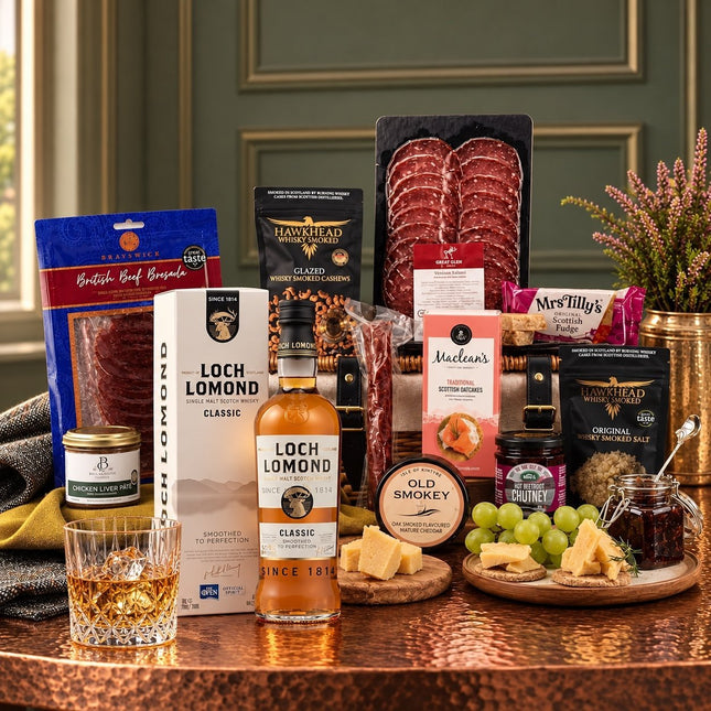 Loch Lomond & Artisan Smokehouse Whisky Hamper - Scottish Store & Deli
