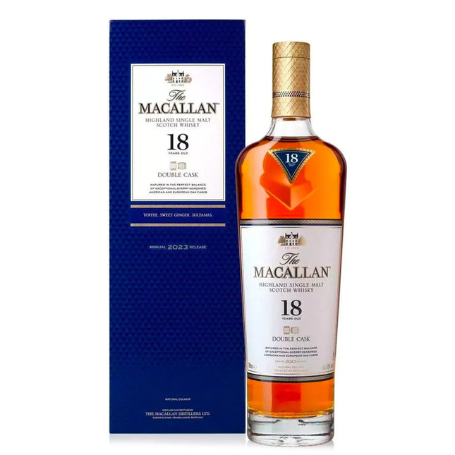 The Macallan 18 Year Old Double Cask Single Malt Whisky 70cl