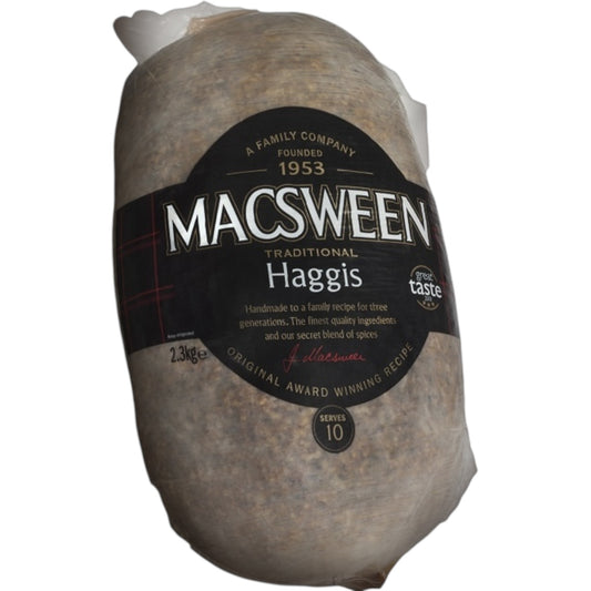 Macsween Traditional Haggis – 2.3kg (Serves Approx. 10)