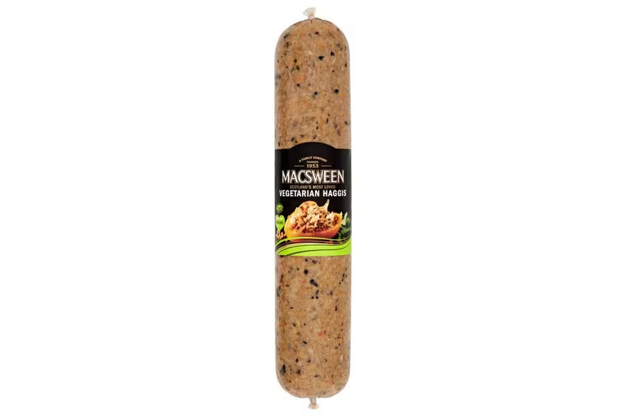 Macsween Vegetarian/Vegan Haggis – 1.36kg Catering Roll (Serves 5–6)