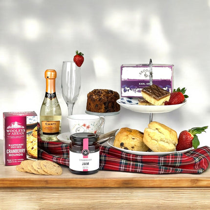 Afternoon Tea Treat Hamper With Prosecco