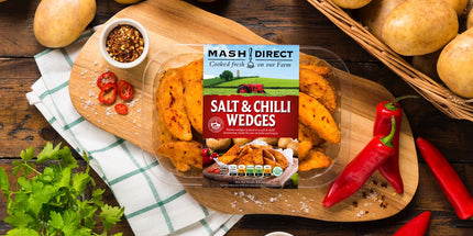 Salt & Chilli Wedges MASH DIRECT 350g