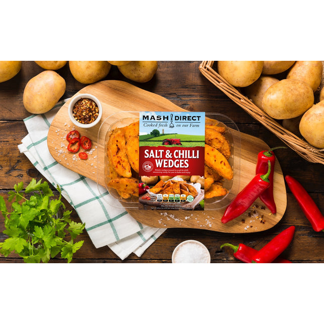 Salt & Chilli Wedges MASH DIRECT 350g