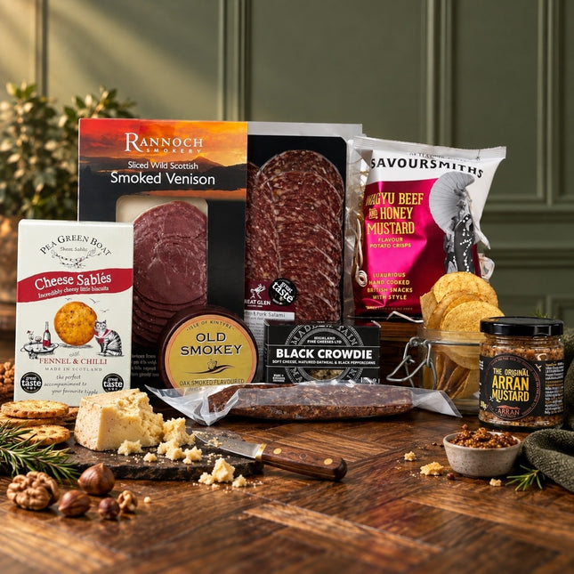 Smoked Wild Venison & Cheese Highland Feast Hamper - Scottish Store & Deli