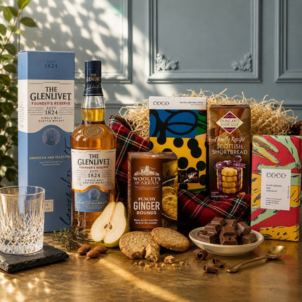 The Glenlivet Whisky & Sweet Treats Hamper - Scottish Store & Deli
