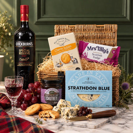 The After-Dinner Port & Blue Gift Box - Scottish Store & Deli
