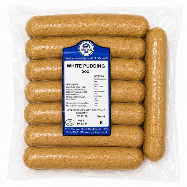 White Puddings 8x5oz Mcwilliam