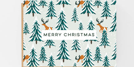 Merry Christmas Reindeer Card - Scottish Hampers