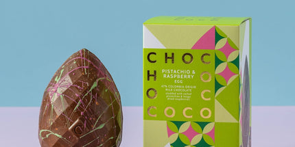 47% Milk Chocolate Pistachio and Raspberry Egg - New for 2026 - Scottish Hampers