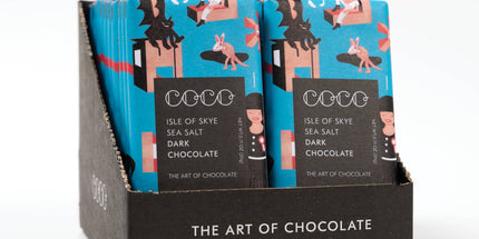 Isle of Skye Sea Salt Dark Mini Chocolate Bar (Pack of 24) - Scottish Hampers
