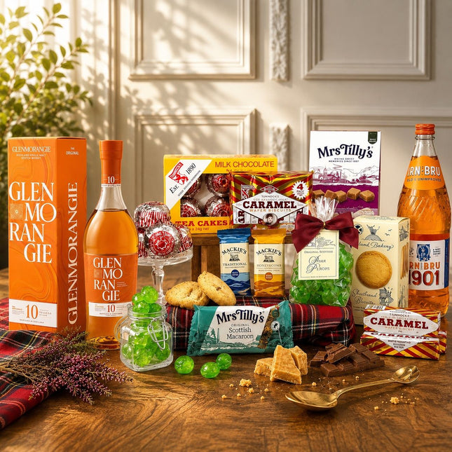 Glenmorangie Whisky & The Wee Scottish Sweet Hamper - Scottish Store & Deli