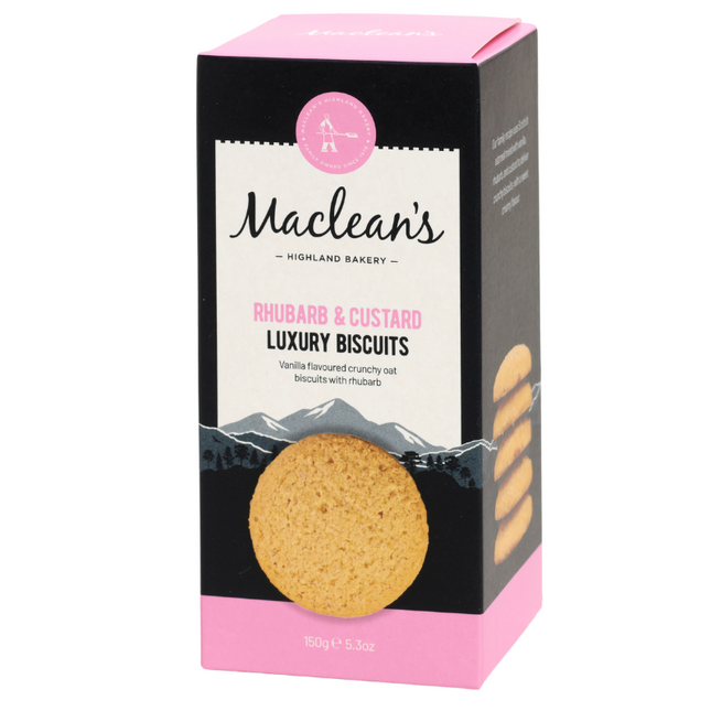 Maclean’s Rhubarb & Custard Luxury Biscuits 150g