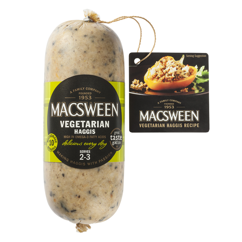Macsween Vegetarian Haggis – 400g (Serves 2–3)