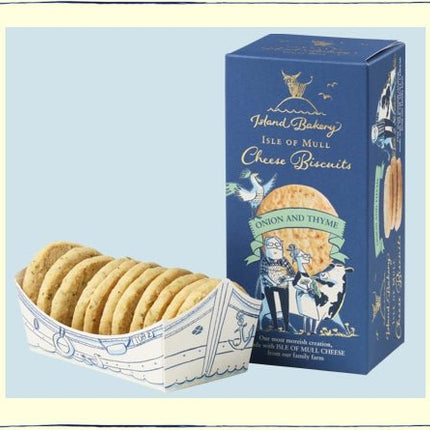 Mull Cheese Biscuit Onion & Thyme Island Bakery - Scottish Hampers