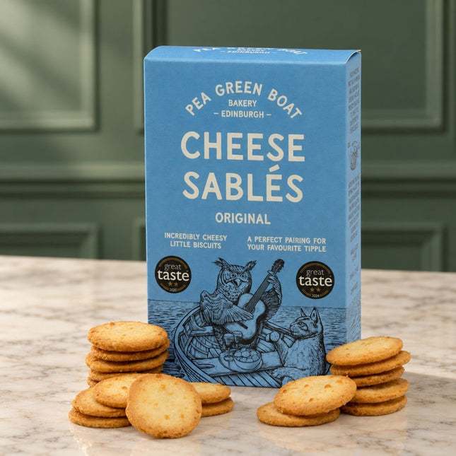Cheese Sablés pea Green Boat - Scottish Store & Deli
