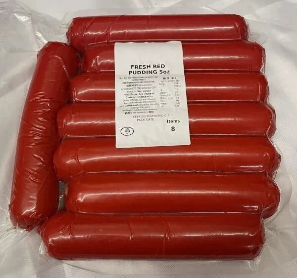 Jumbo Red Pudding (8x142g) - Scottish Store & Deli