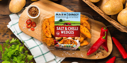 Salt & Chilli Wedges MASH DIRECT 350g