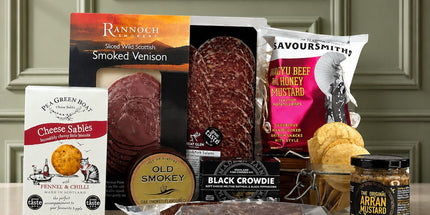 Smoked Wild Venison & Cheese Highland Feast Hamper - Scottish Hampers