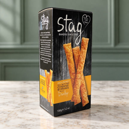 Smoked Dunlop Cheese Straws Stag - Scottish Store & Deli