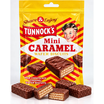 Tunnocks - Mini Caramel Wafers Gift Pouches 150g