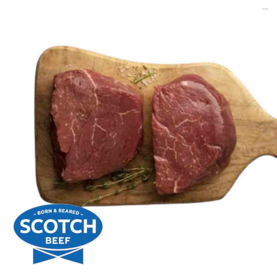 Scotch Beef Fillet Steaks Larder Trim Centre Cut 170g